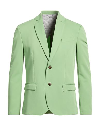 Man Blazer Green Size M Polyester, Viscose, Elastane