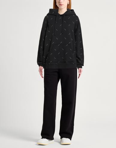Woman Sweatshirt Black Size XL Cotton