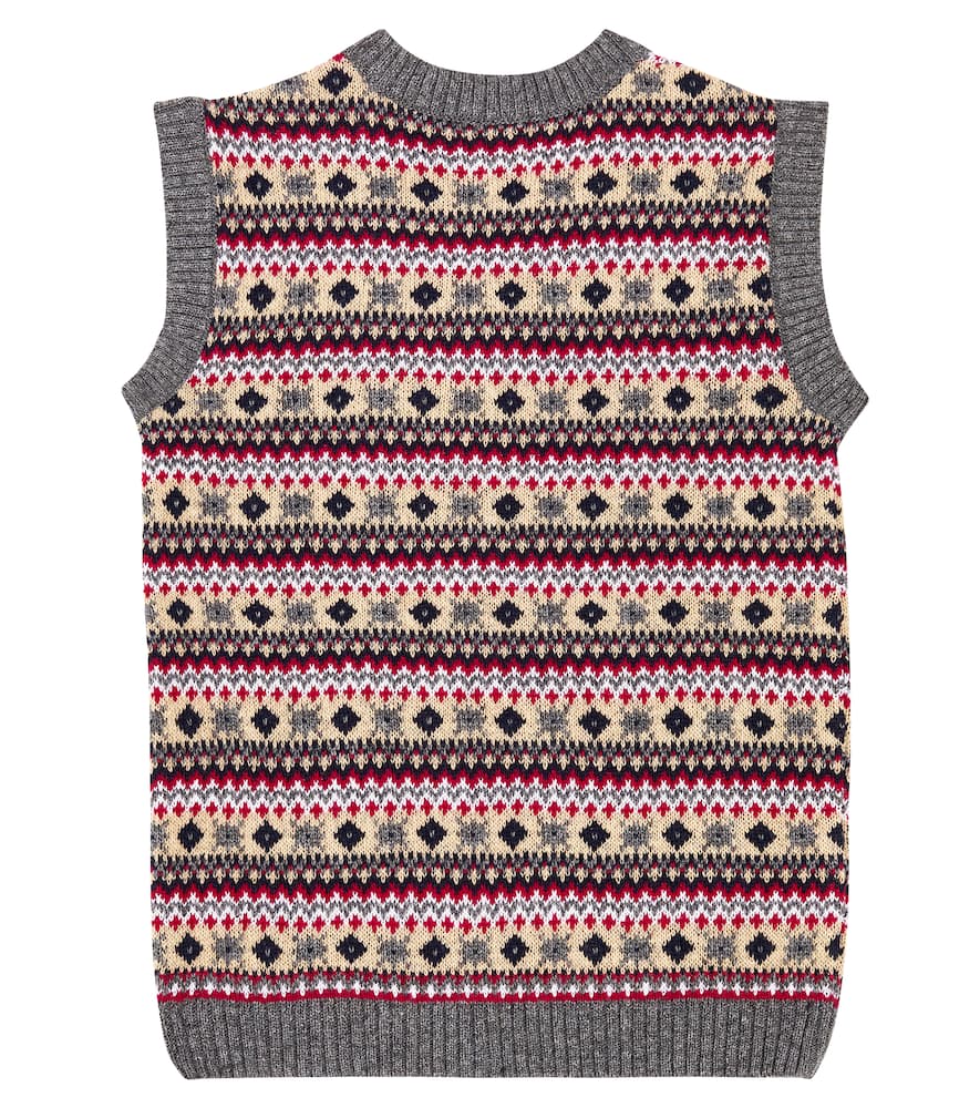 Cacia Fair Isle wool-blend sweater vest