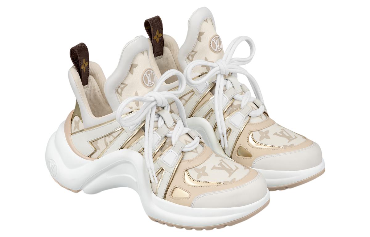 (WMNS) LV Archlight Sneakers 'Beige Monogram Gold'