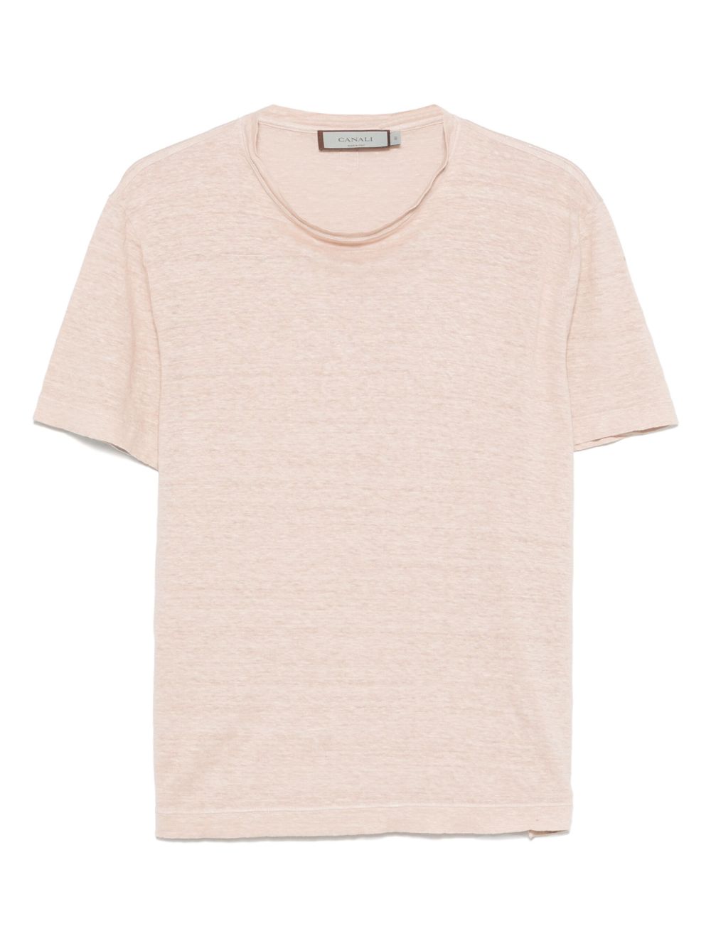 Canali linen T-shirt - Neutrals