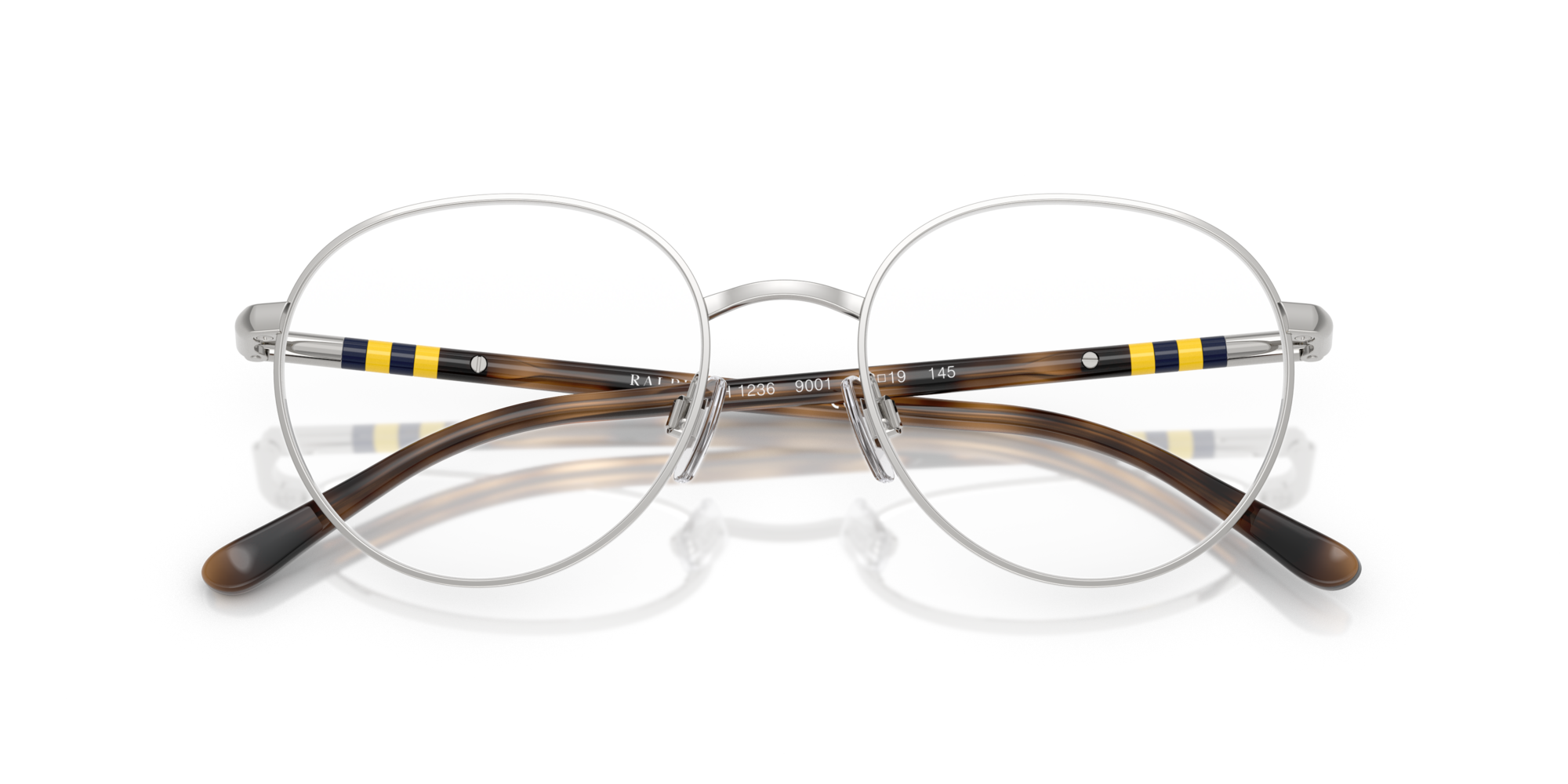 Polo Ralph Lauren Man Polo Ralph Lauren PH1236 9001 Optical frames Metal Silver Round Norma