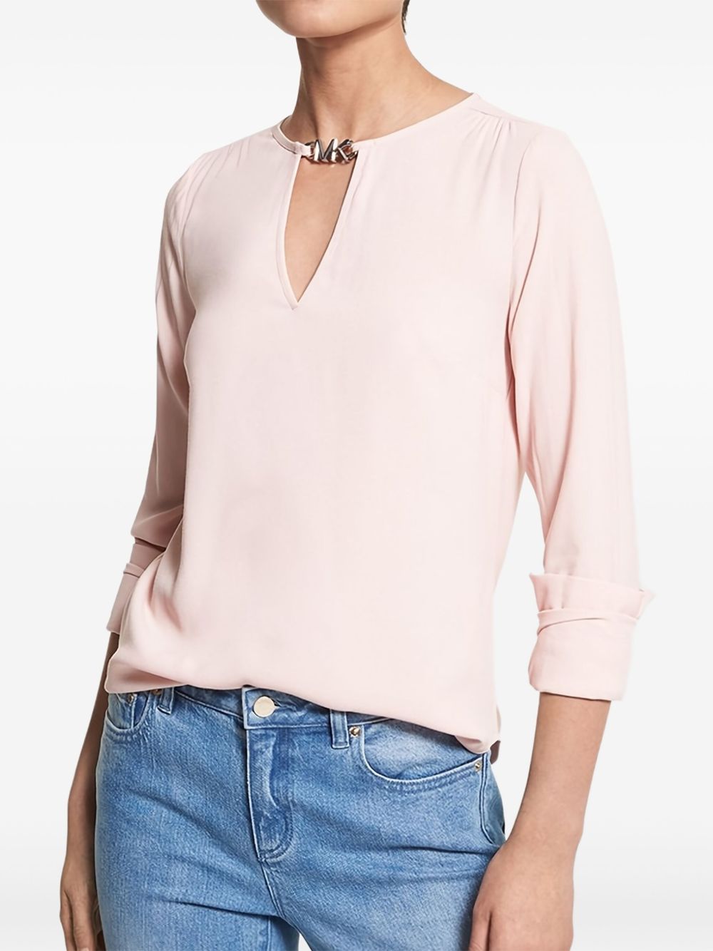 Long sleeve blouse - Pink