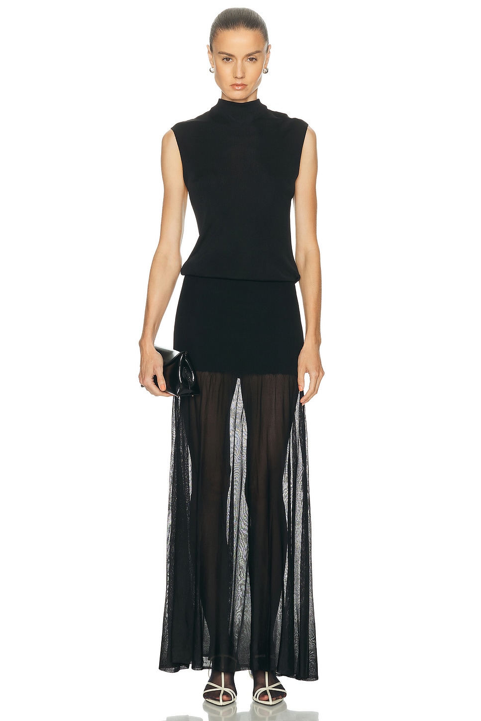 SRG Charmain Blouson Dress in Black - Black. XS also in L, M