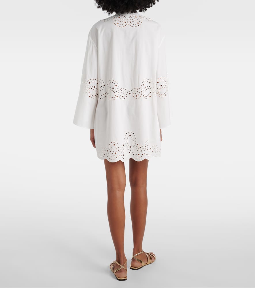 Sarina broderie anglaise minidress
