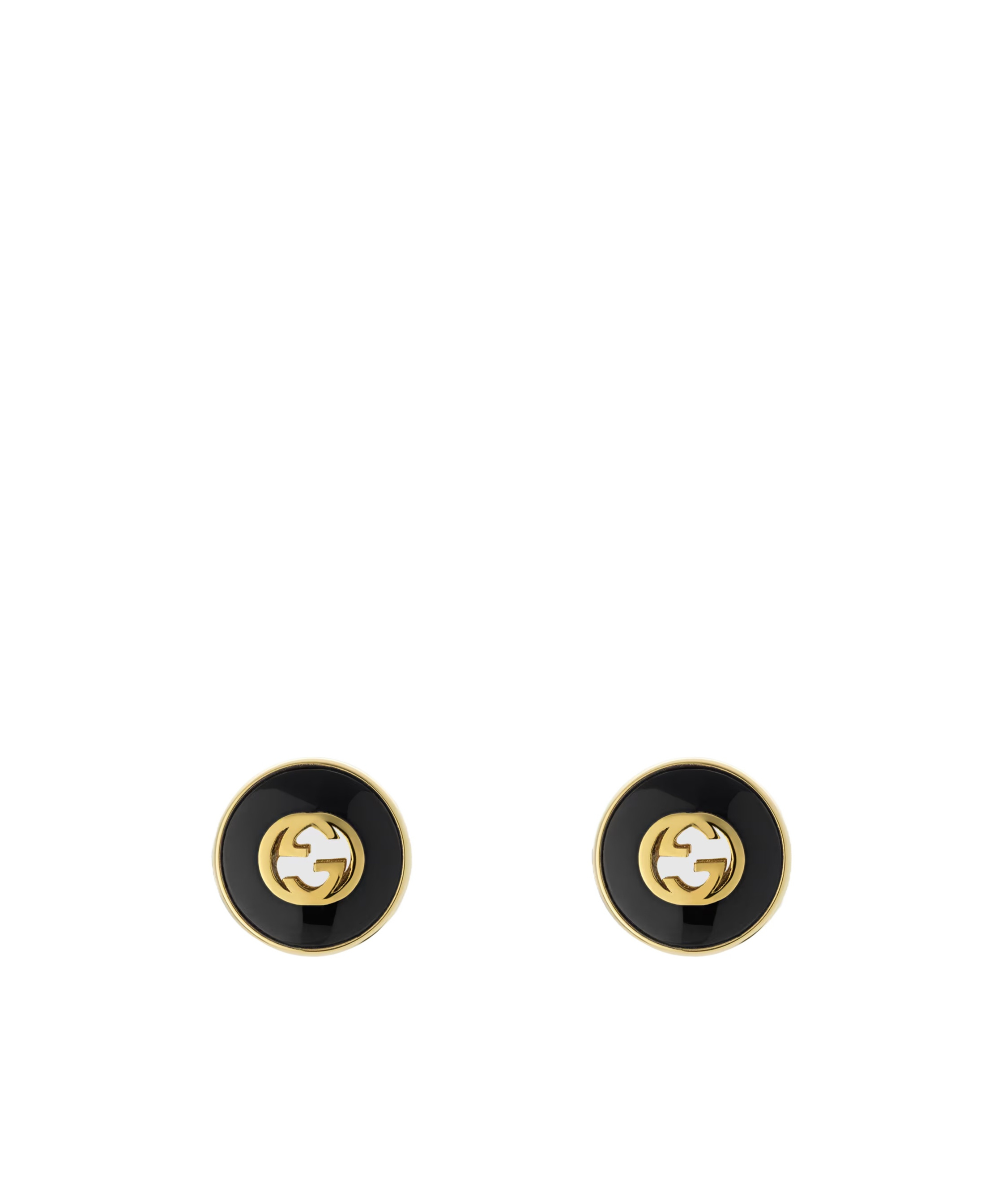 Interlocking 18k stud earrings