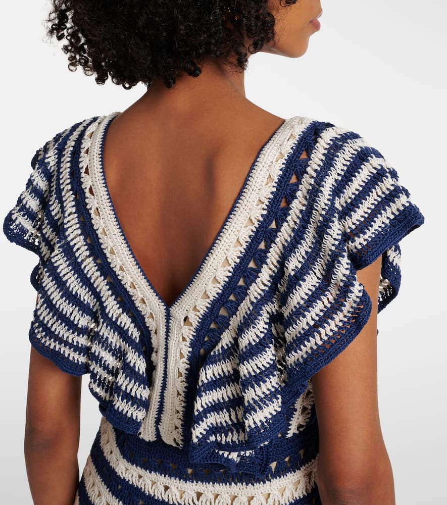 Anna Kosturova Farrah crochet cotton minidress