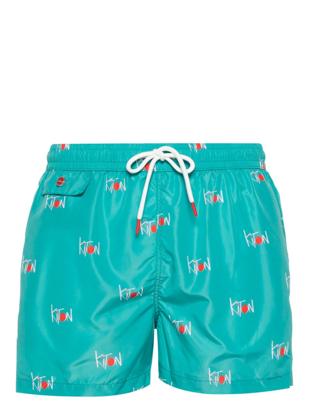 Logo-print swim shorts - Green