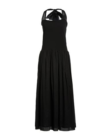 Woman Midi dress Black Size 2 Cotton