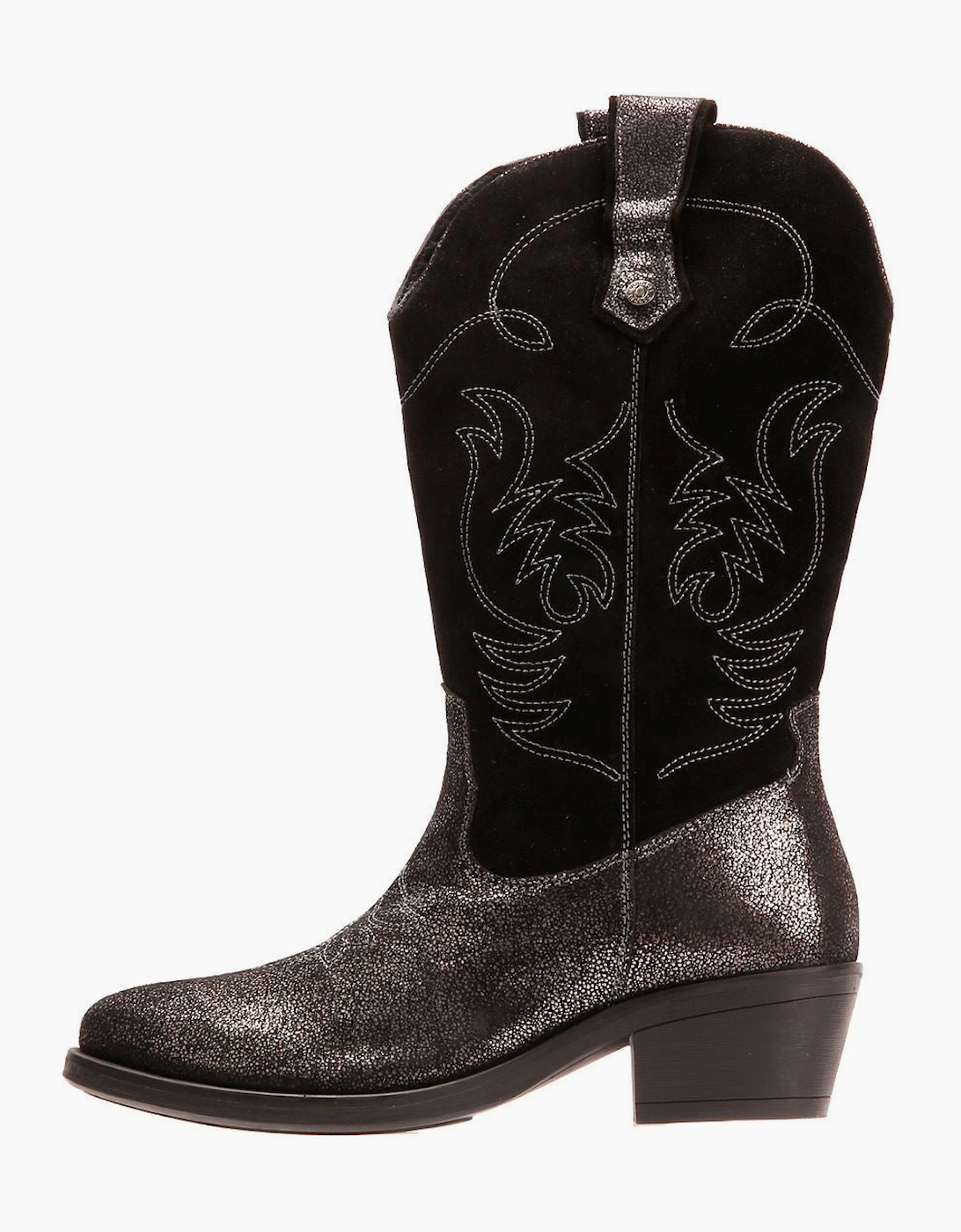 Women's Osprey London The Louisiana Leather Women's Black/Gunmetal Boot