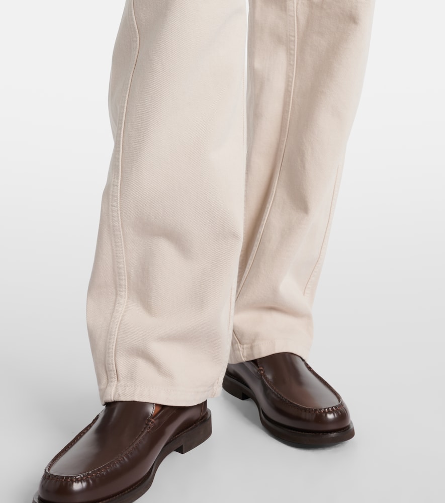 High-rise straight jeans