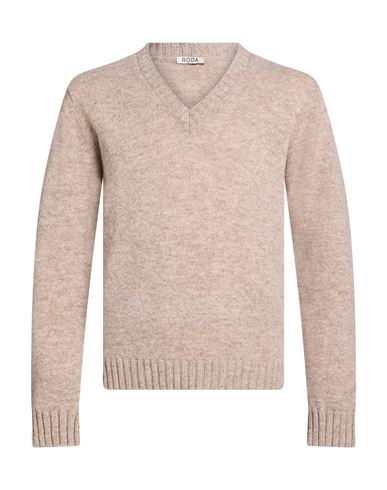Man Sweater Taupe Size XL Wool