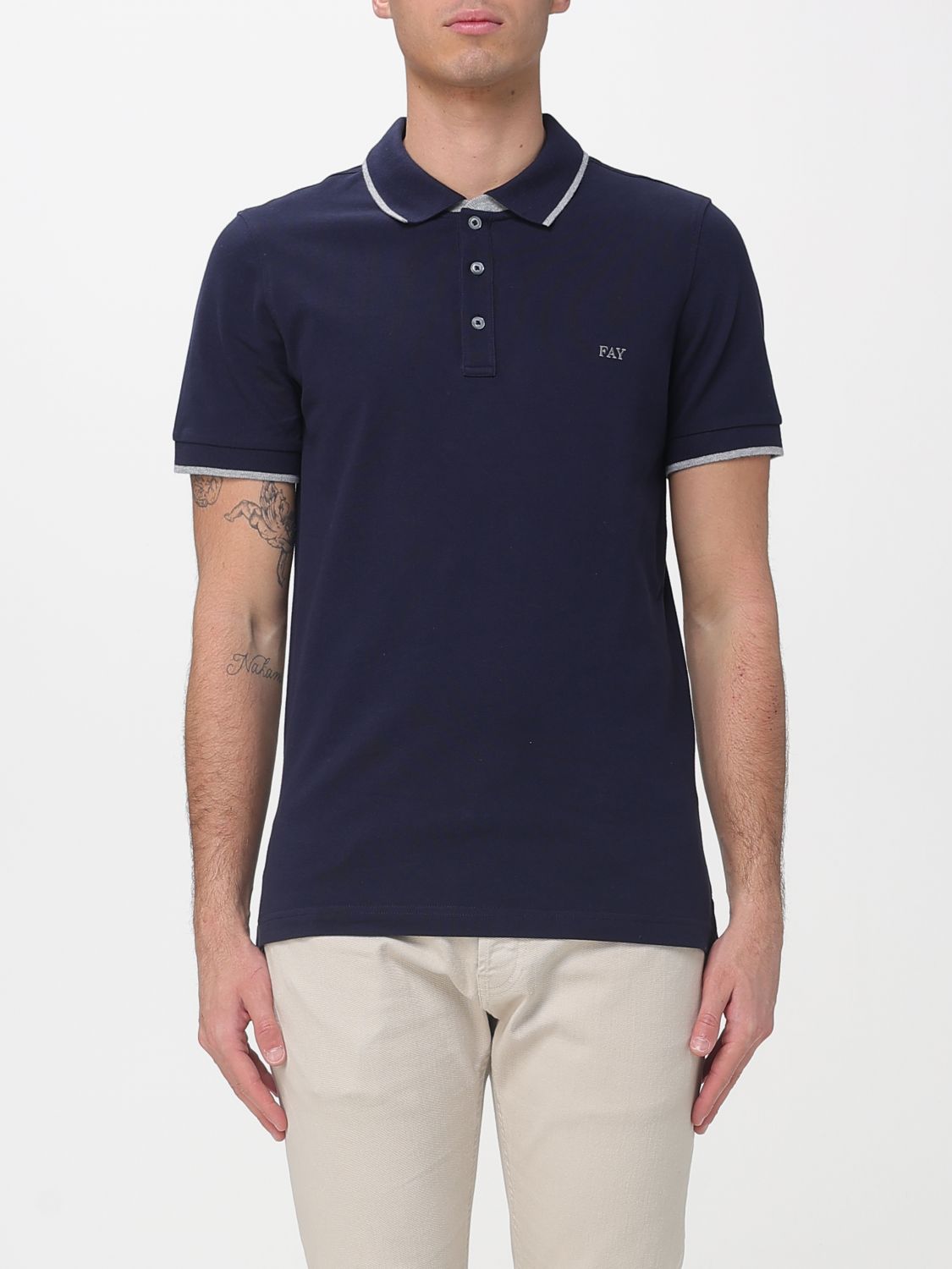 Polo Shirt Men color Blue