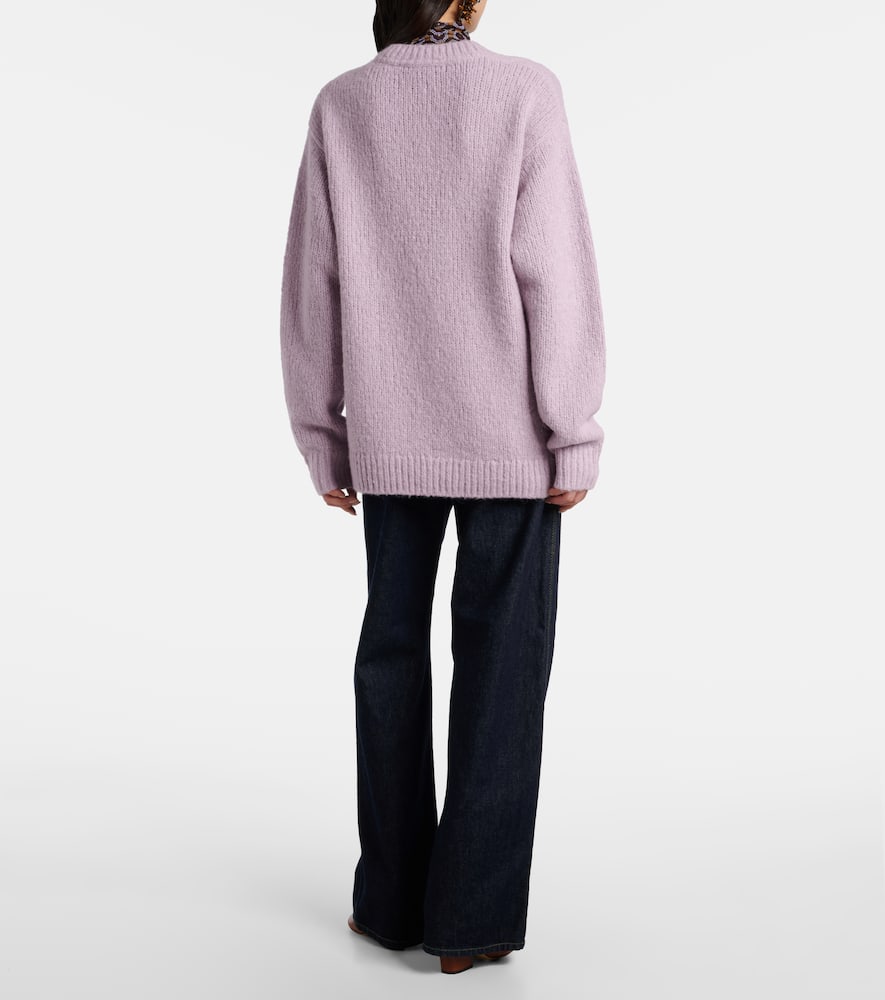 Alpaca and wool-blend cardigan