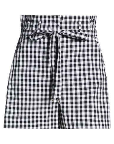 Woman Shorts & Bermuda Shorts Black Size 2 Cotton