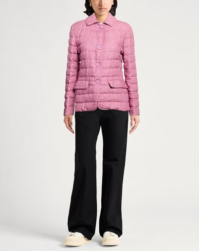 Woman Puffer Mauve Size 6 Linen