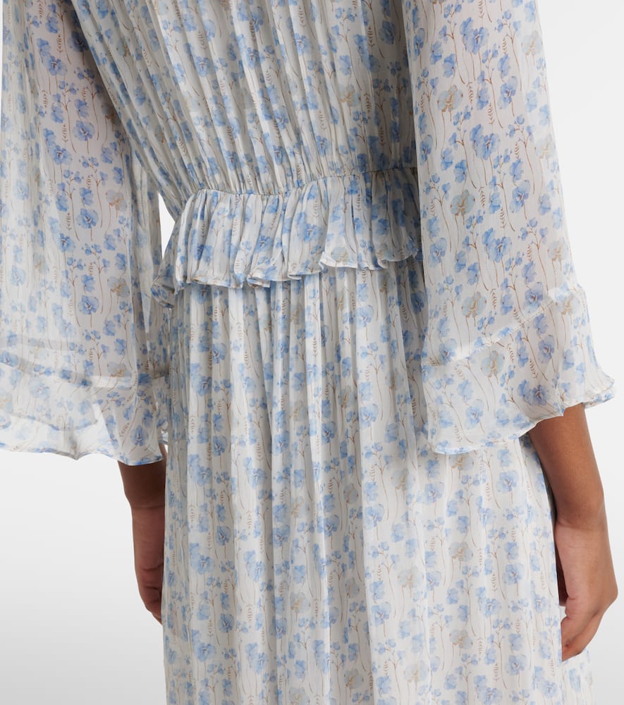 Aerin floral sheer maxi dress