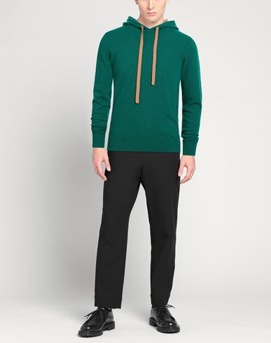 Man Sweater Emerald green Size 38 Wool, Polyamide