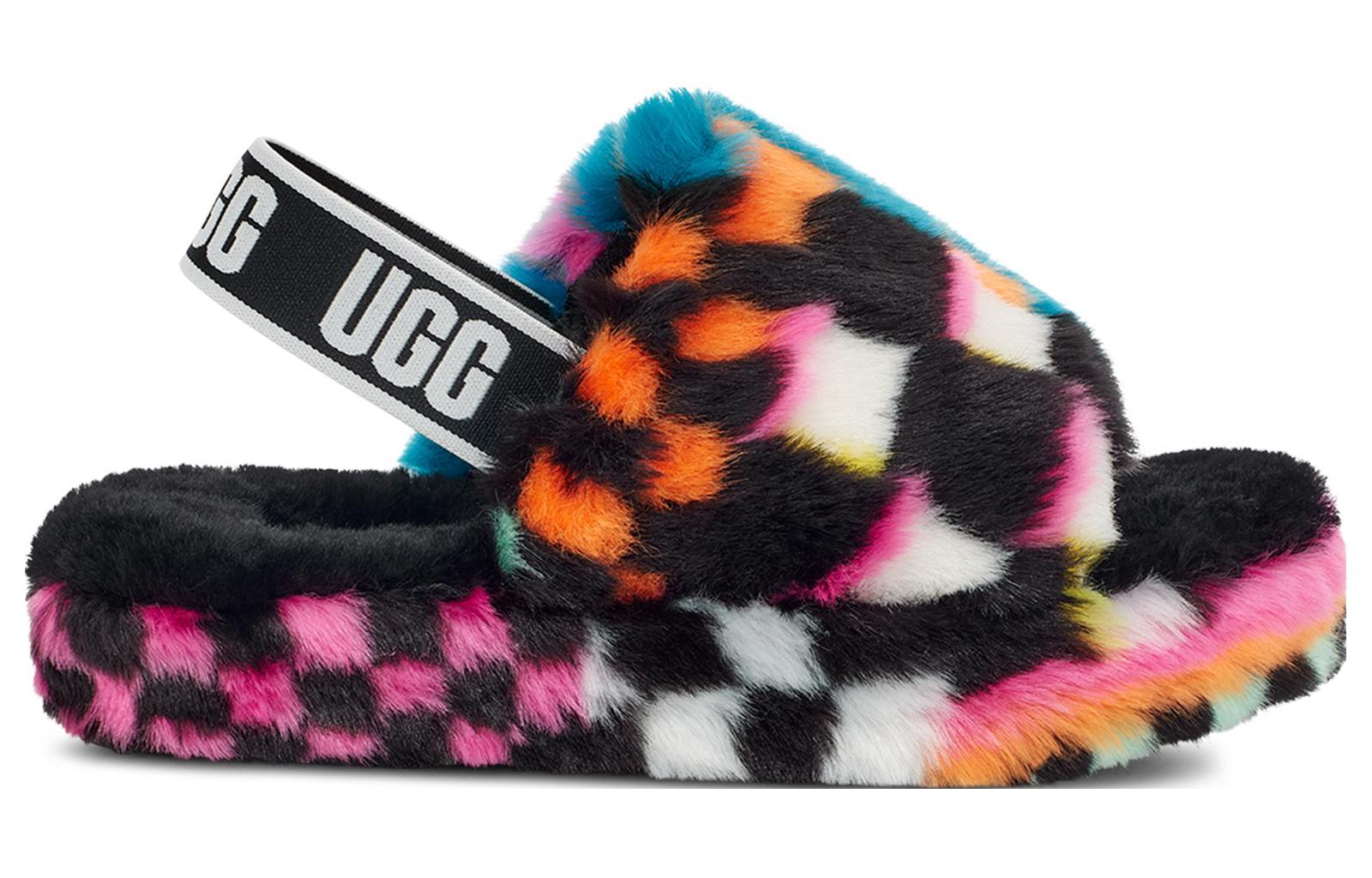 (PS) Fluff Yeah Checks Slide 'Black Multi'