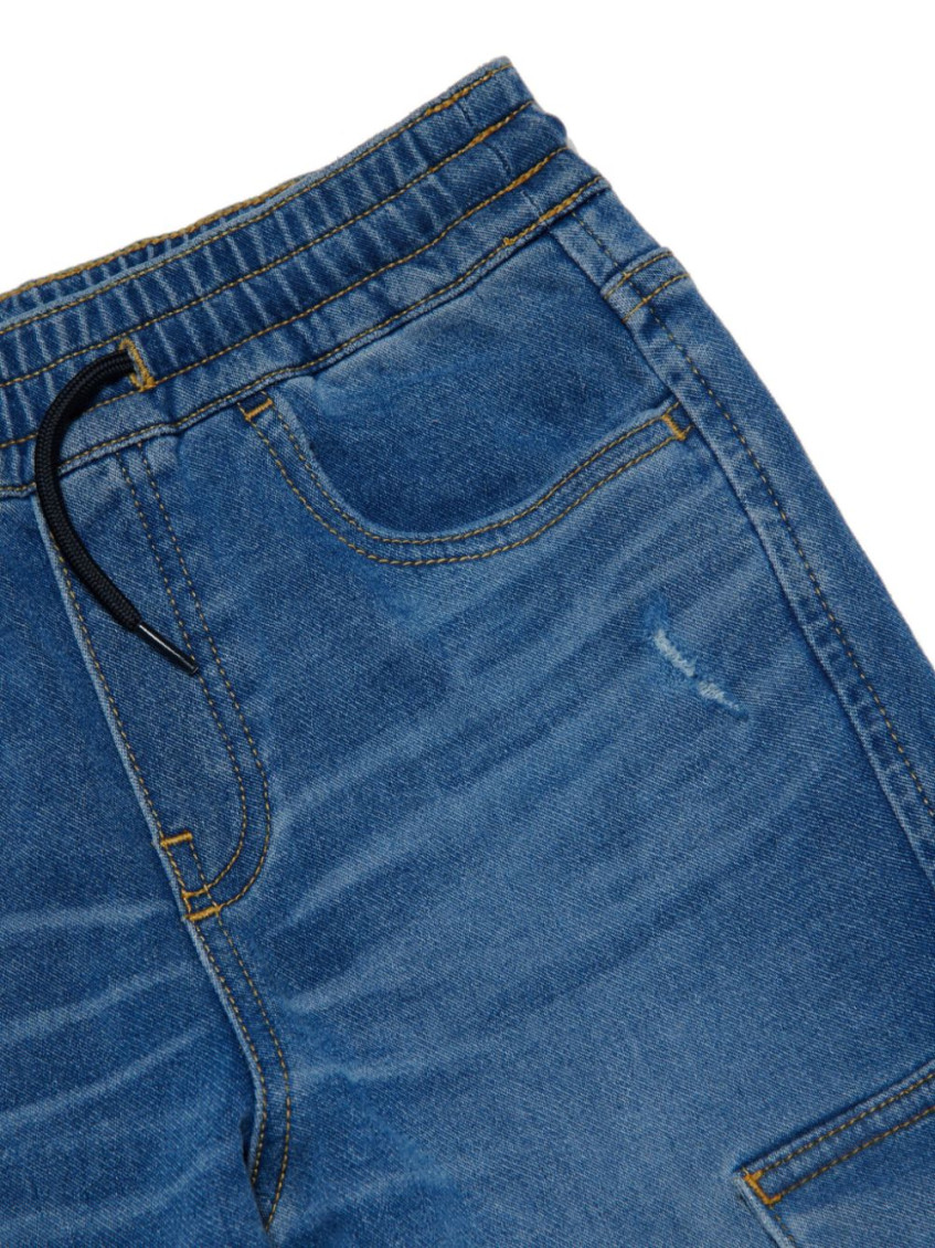 Boys Blue Jeans Cargo Pockets