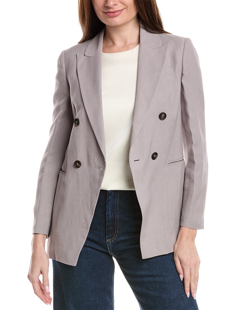 Linen-Blend Blazer