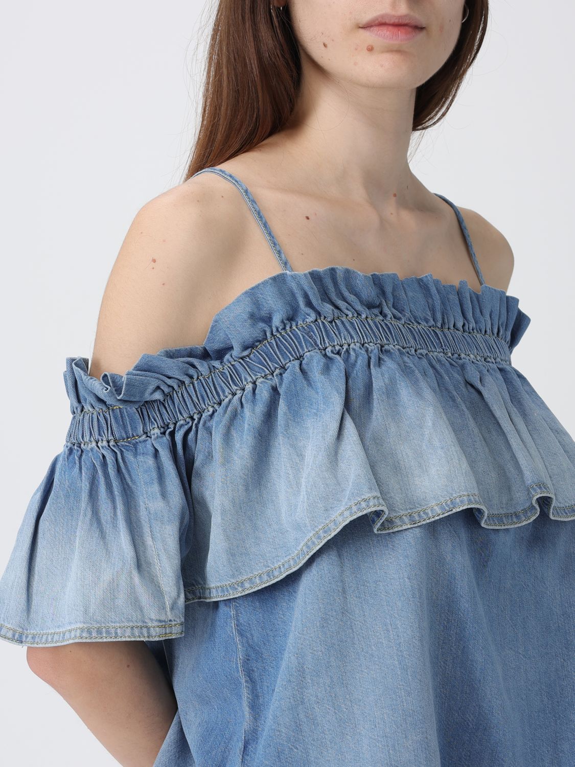 Top Woman color Denim