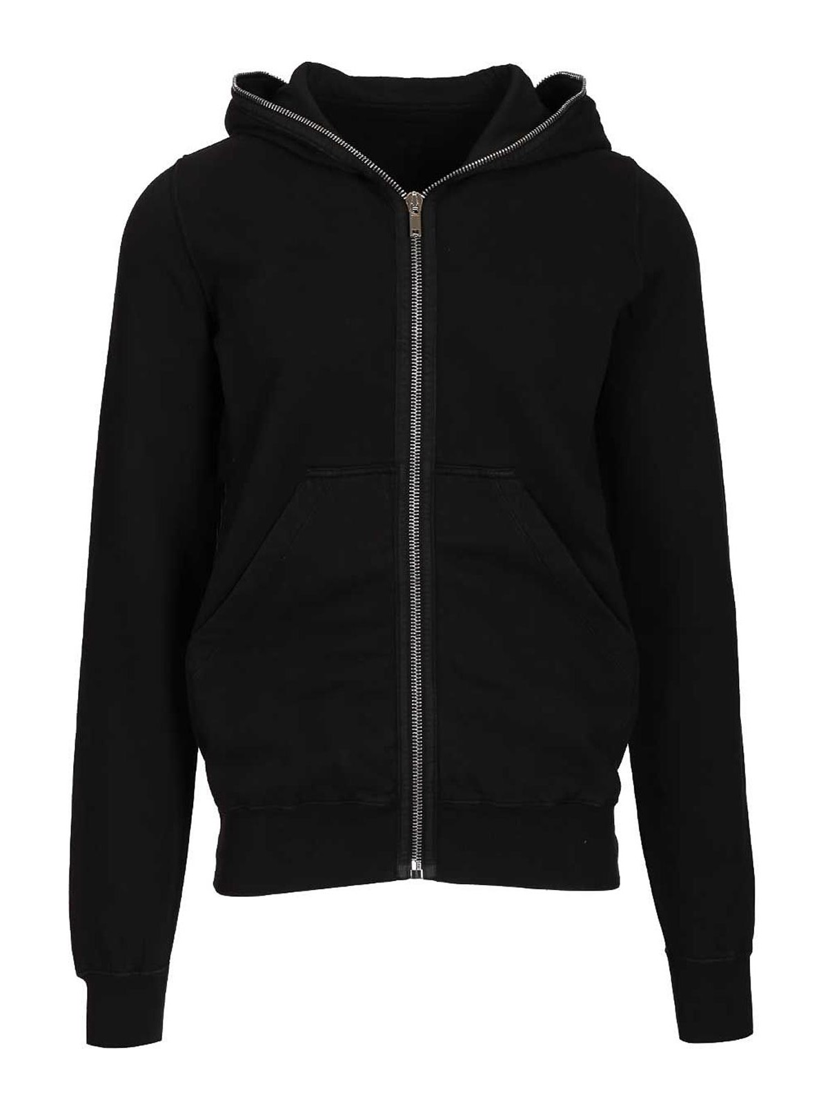 Rick Owens Drkshdw - hooded cotton jersey hip length jacket