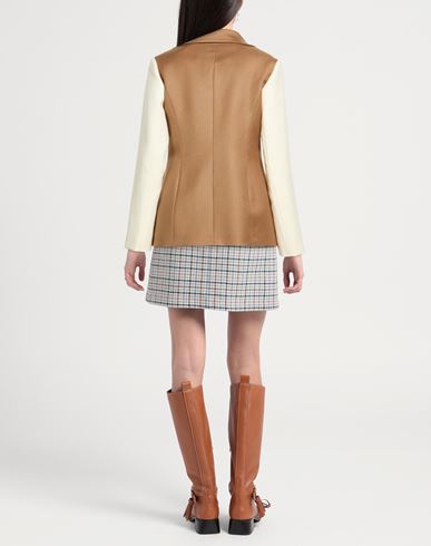 Woman Blazer Camel Size 4 Wool