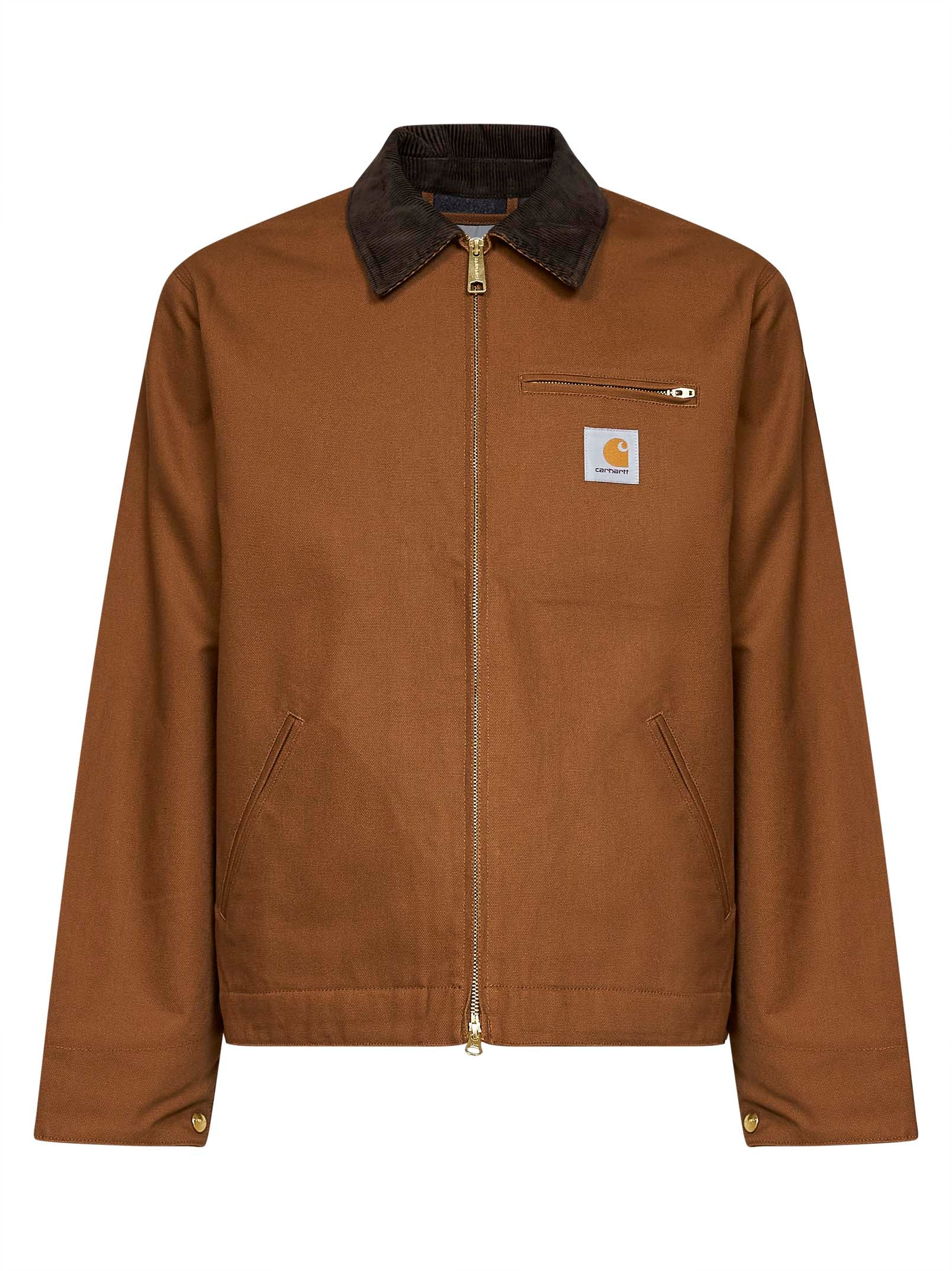 Organic Cotton Canvas Jacket — Brown
