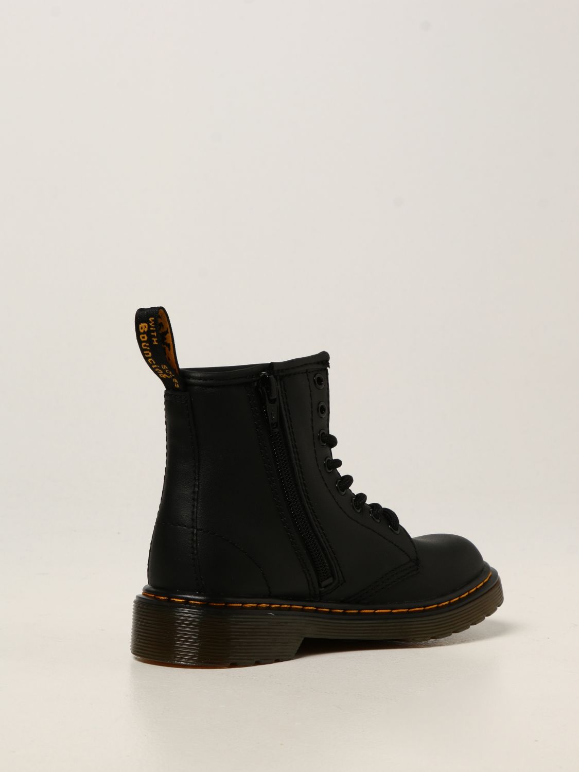 Lace-up leather boots - Black