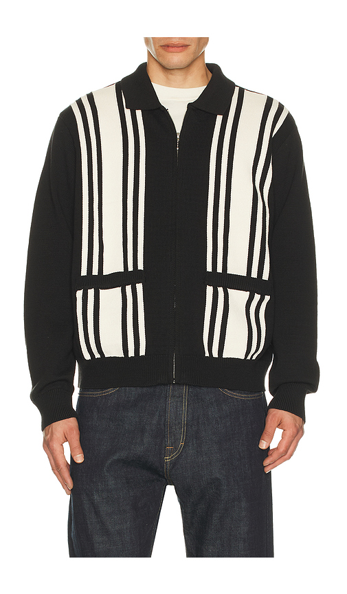Obey Matt Zip Up Sweater in Black. L. Also in M, S, XL/1X