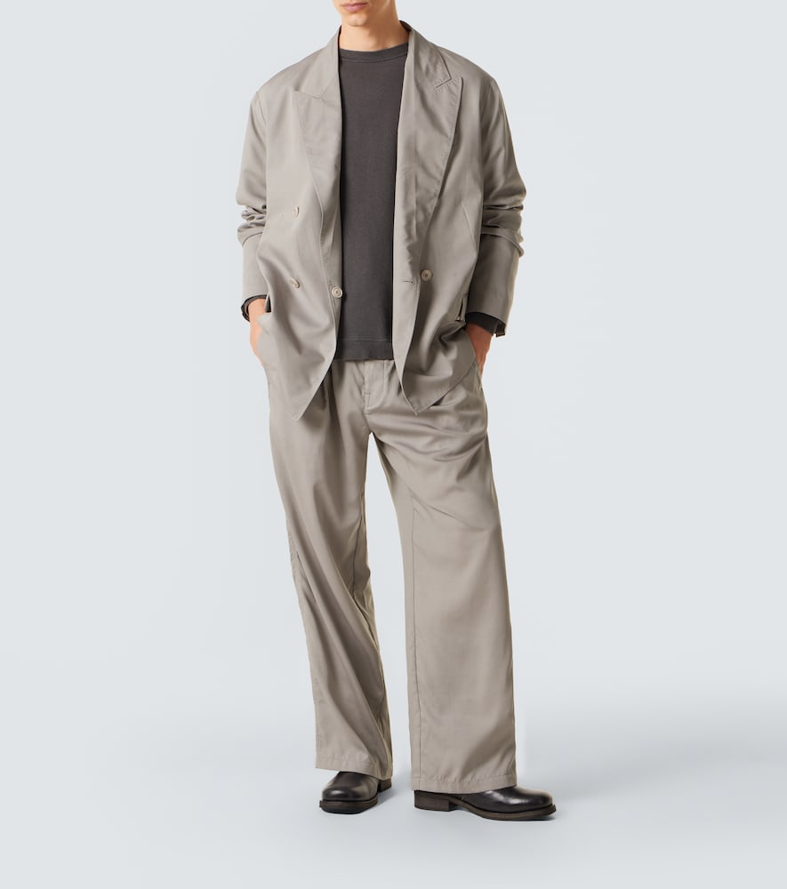 Slack cotton and linen-blend sweatshirt