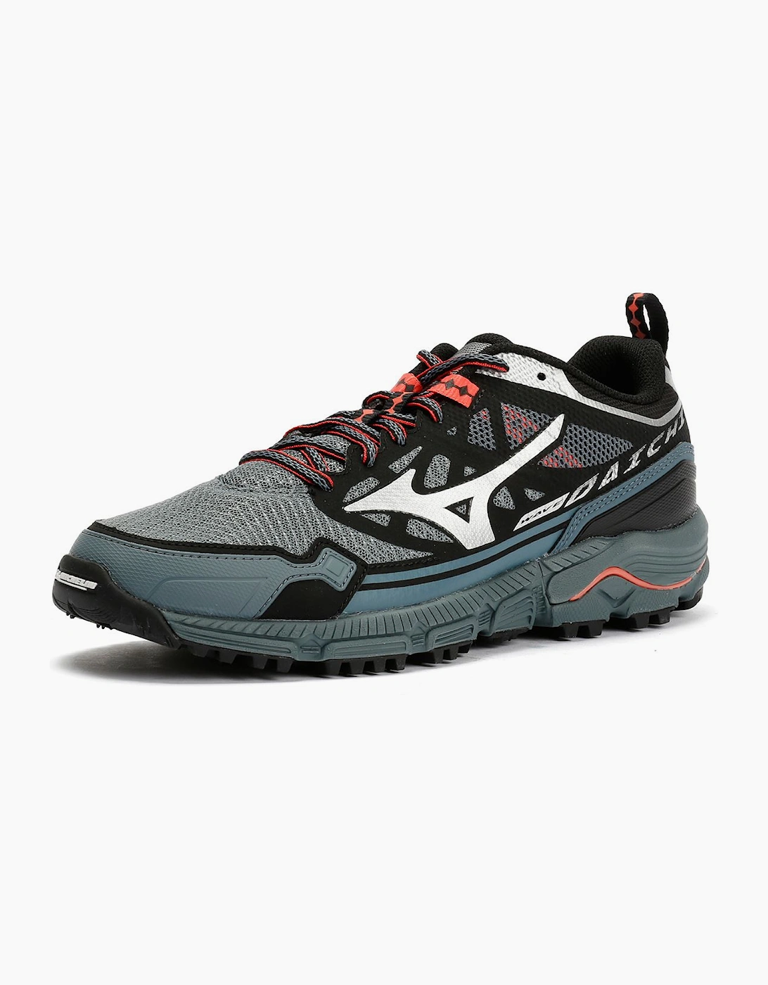 Women's Mizuno Wave Daichi LS Stormy Weather/Silver Trainers - Grey
