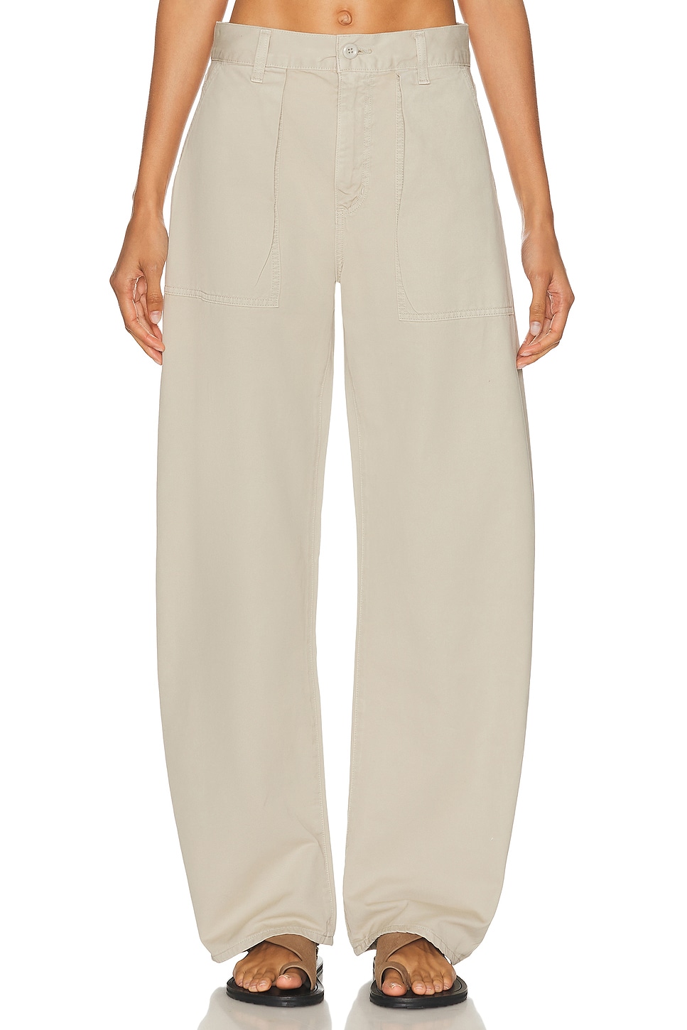 AGOLDE Sefton Pant in Comb - Taupe. 26 also , 28