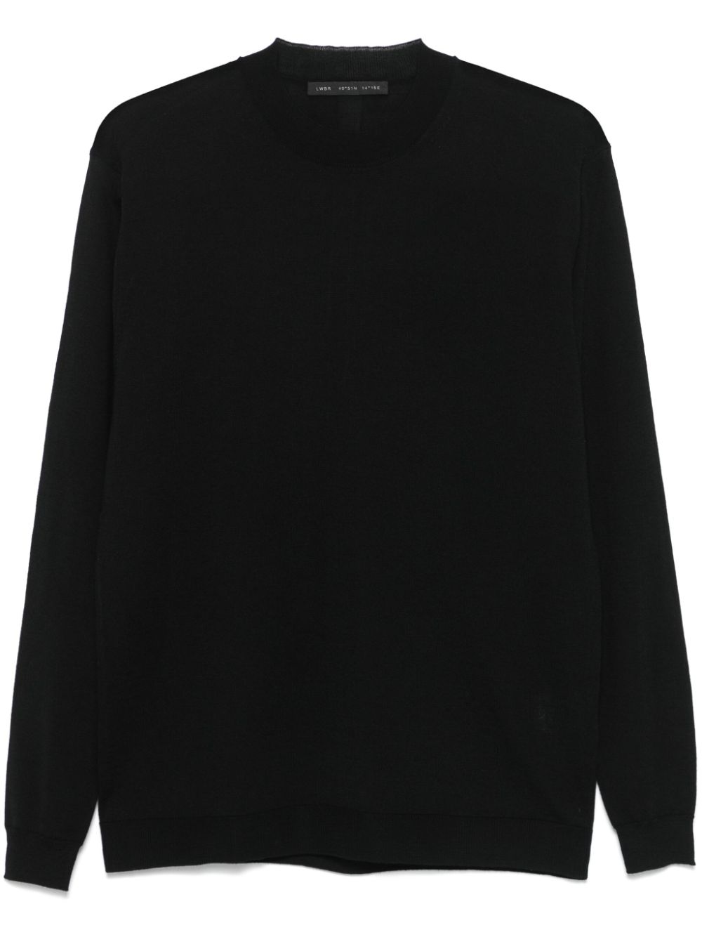 Fine-knit sweater - Black