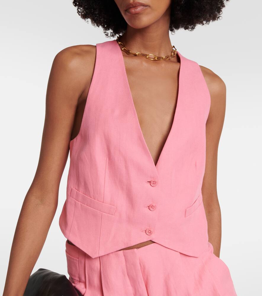 Colorful Lightness cotton and linen vest