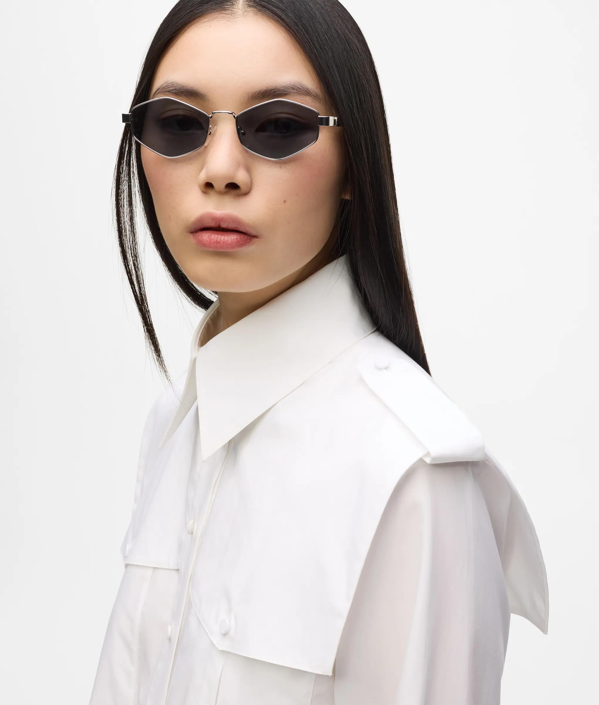 Karl Lagerfeld - Archiv Popeline-hemd, Damen, Weiss, Größe