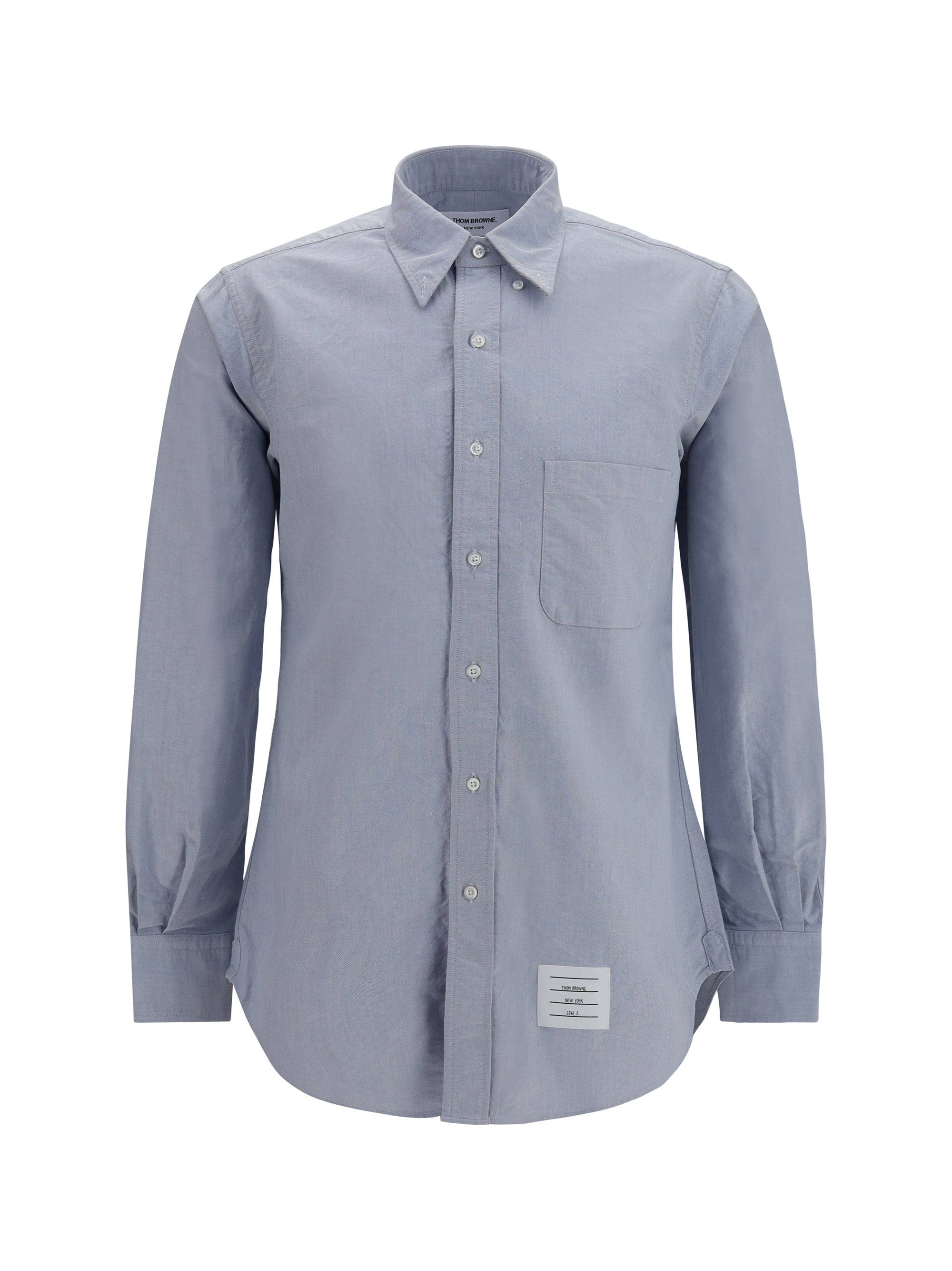 Cotton Oxford Shirt — Blue