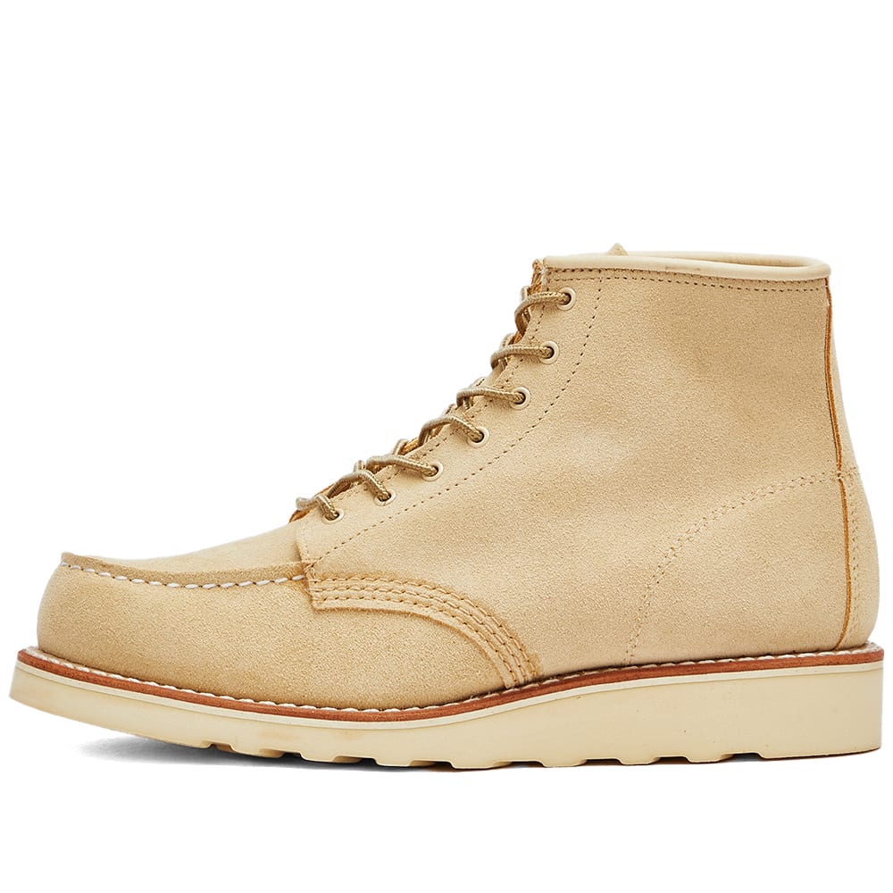Women's 6" Classic Moc Boot in Cream Abiline, Size UK 3 