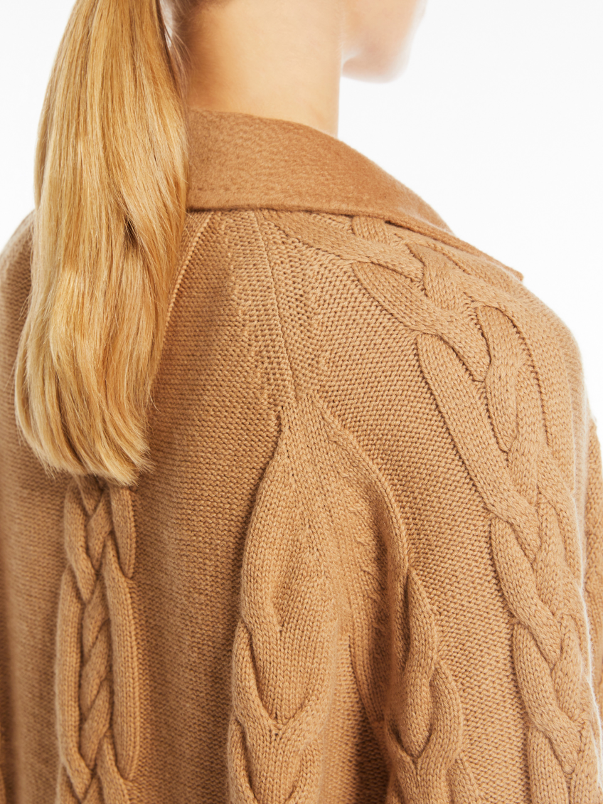 Light Brown Micio Wool Pea Coat