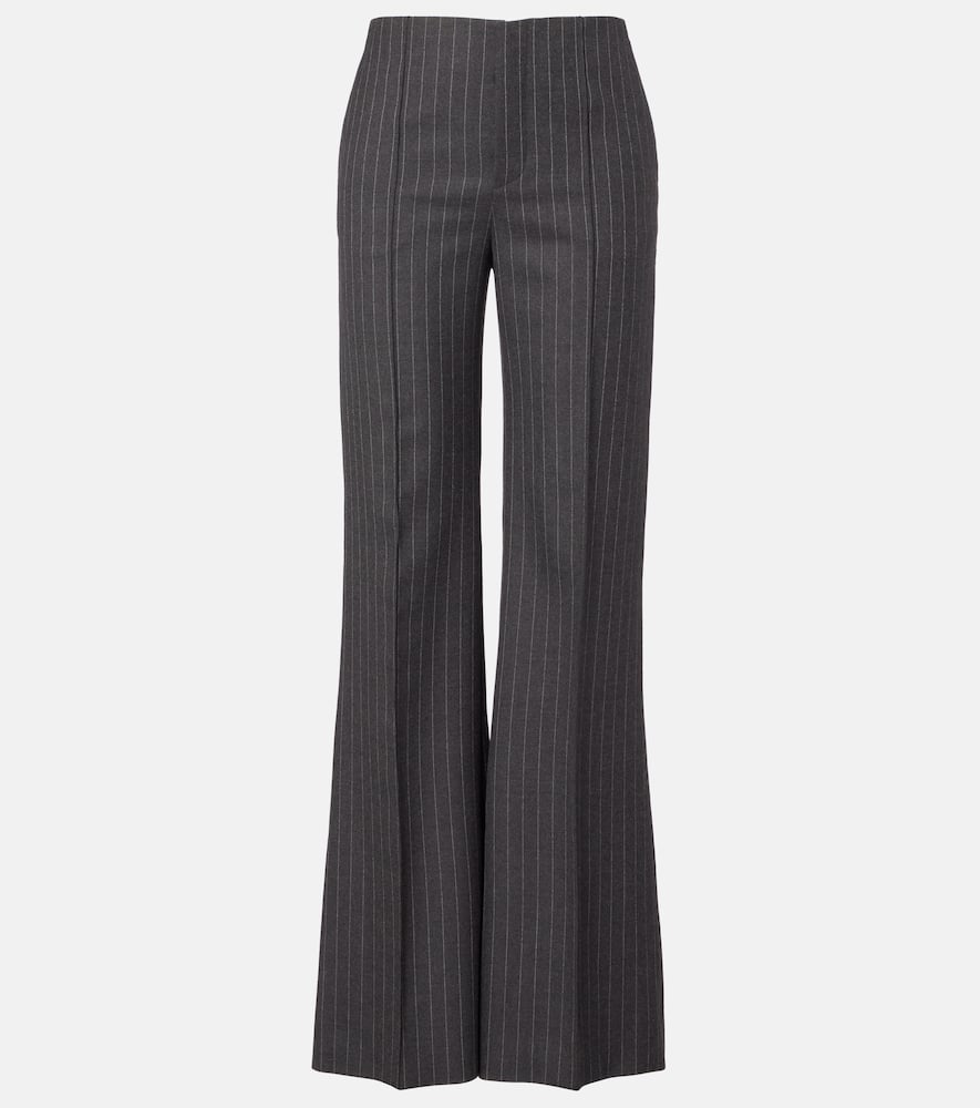Chloé Pinstriped virgin wool wide-leg pants