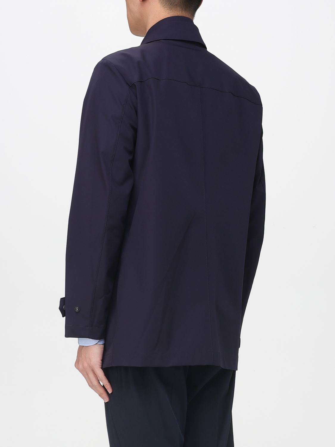 Coat Men color Blue