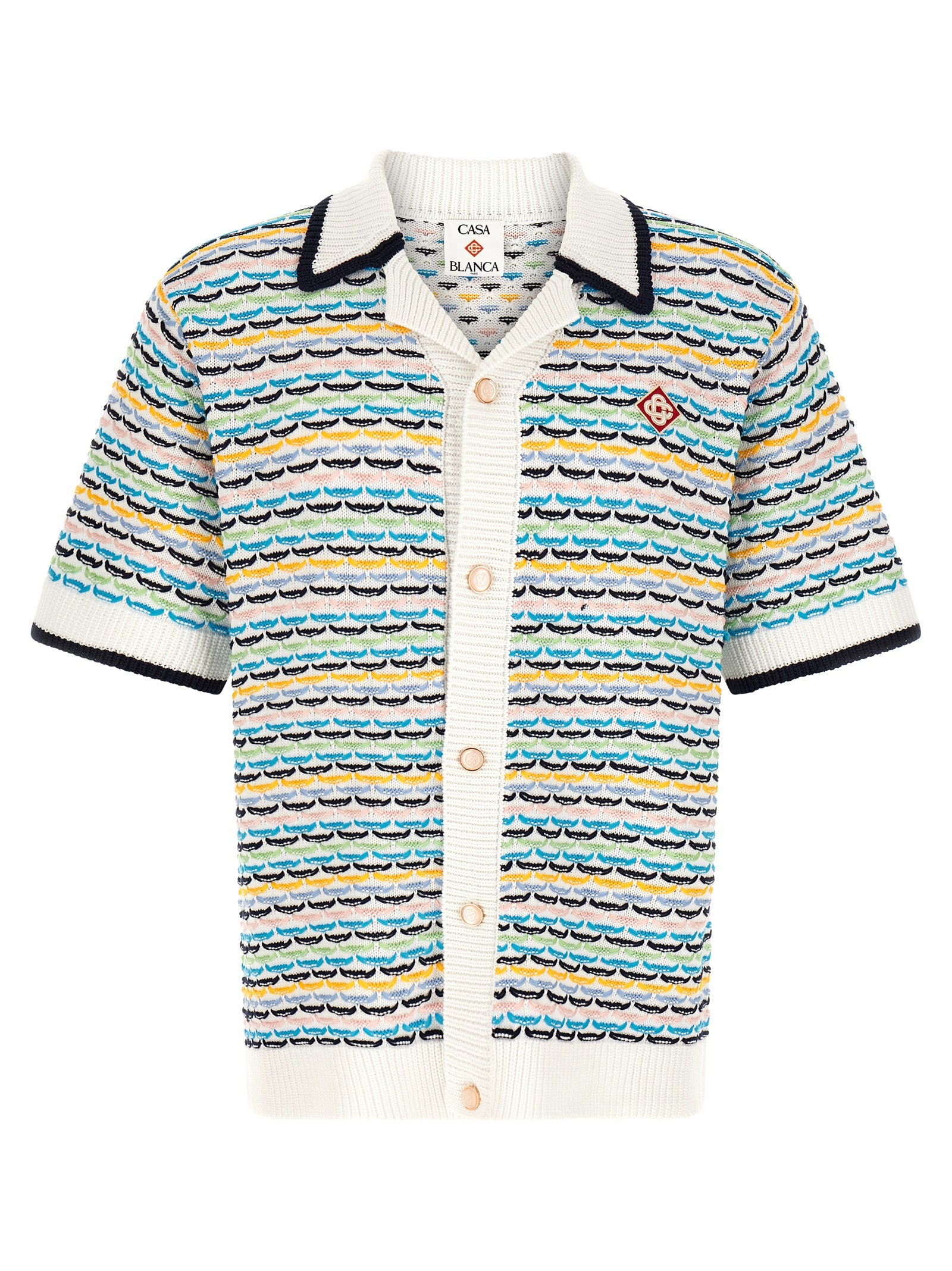 Tuck Stitch Shirt — Multicolor