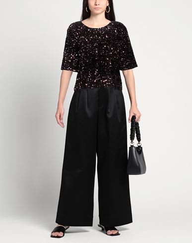 Woman Top Black Size 10 Polyester