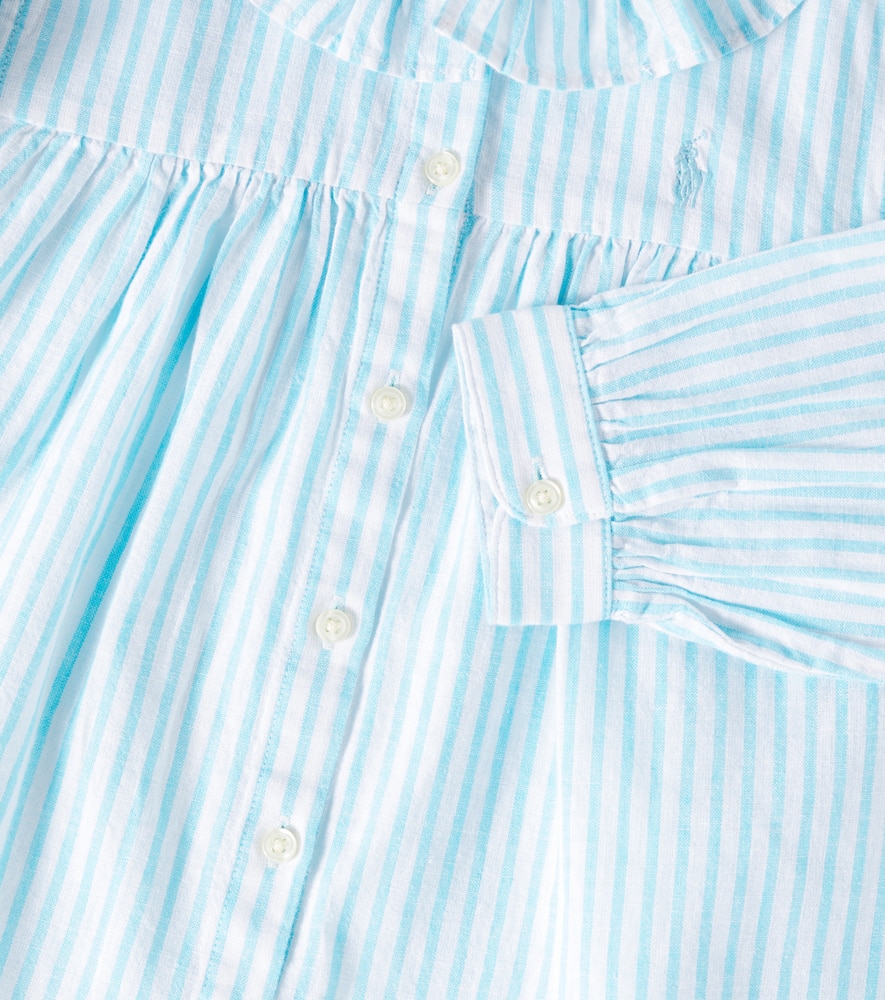 Striped linen and cotton shirt
