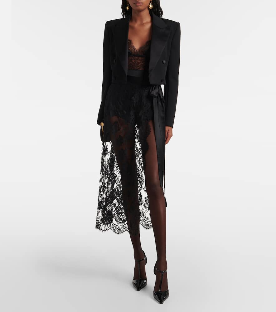 Paneled high-rise shorts