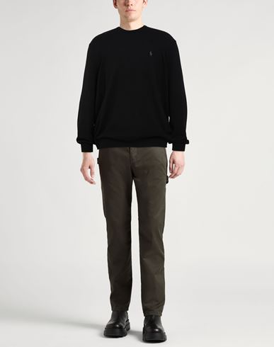 Man Sweater Black Size XXL Wool