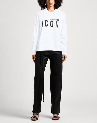 Icon Woman Sweatshirt White Size XL Cotton