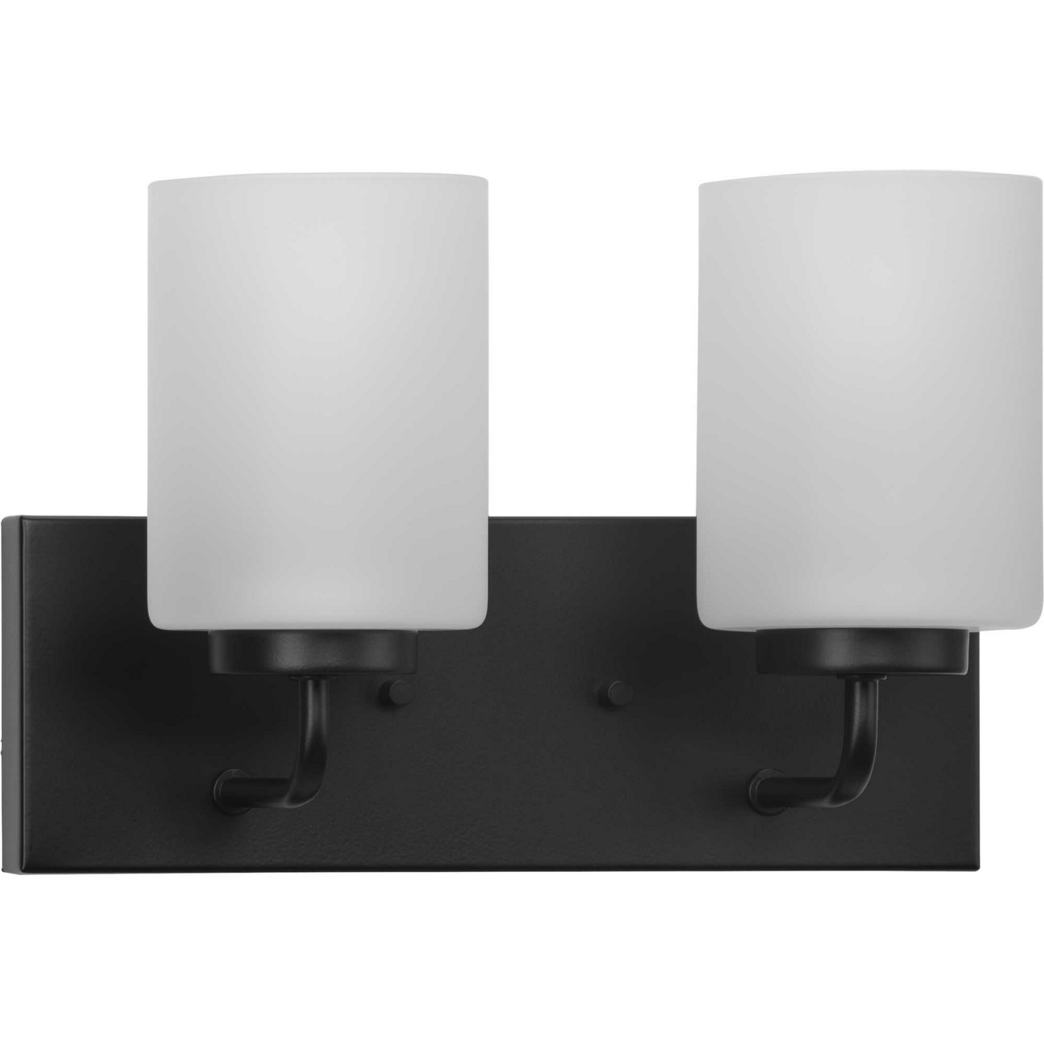 Matte Black Two Light Bath Bracket from the Merry Collection