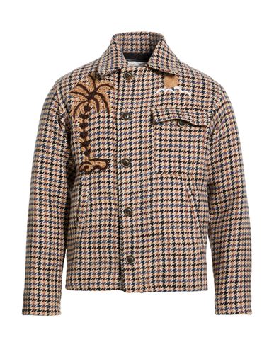 Man Jacket Beige Size 34 Cotton, Polyester